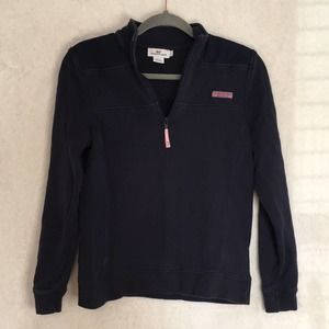COPY - Vineyard Vines Shep Pullover Navy Pink Small